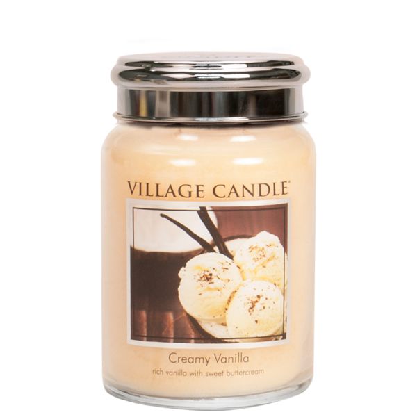 Creamy Vanilla 602g Kerze von Village Candle