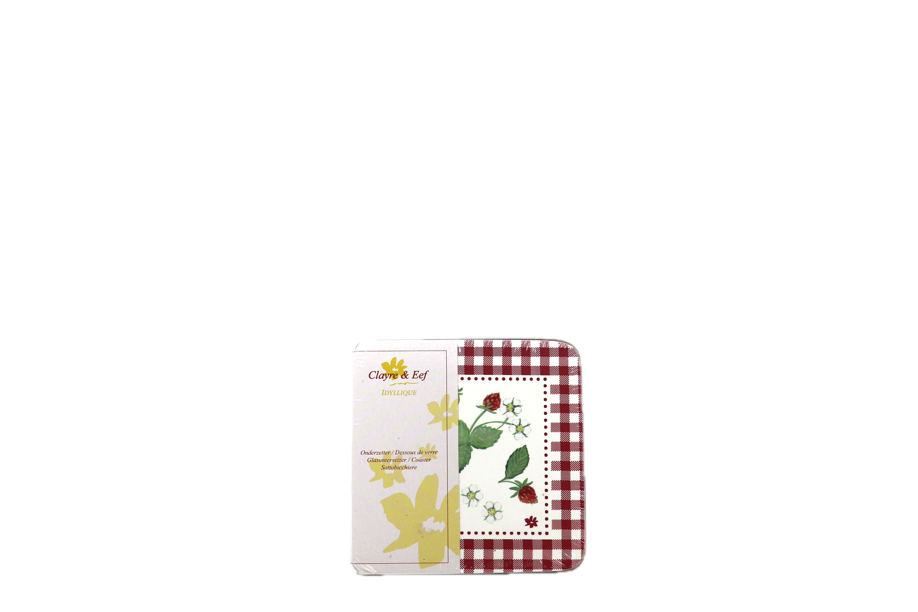 Clayre & Eef Strawberry Field 6x Untersetzer für Gläser Clayre & Eef Strawberry Field 6x Untersetzer für Gläser
