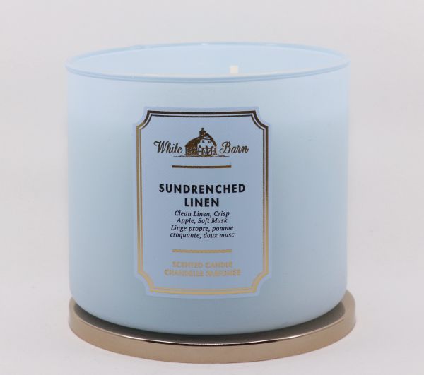Sundrenched Linen 411g Kerze von Bath and Body Works