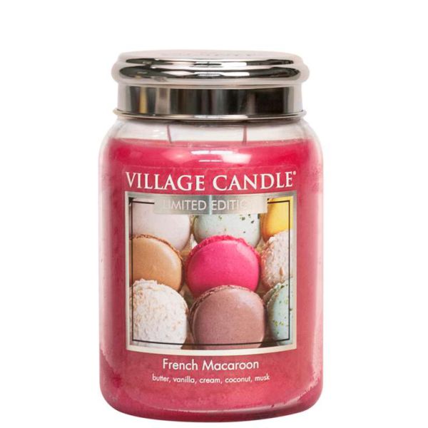 Village Candle French Macaroon 602g Kerze LIMITED