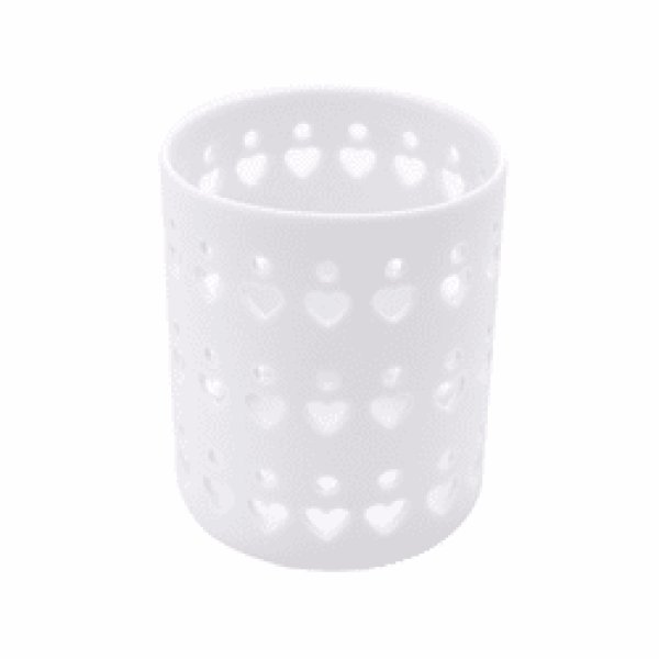 Petite Holder Ceramic White Heart von WoodWick