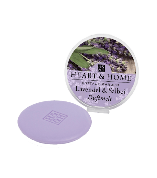 Heart & Home Lavendel & Salbei Duftmelt