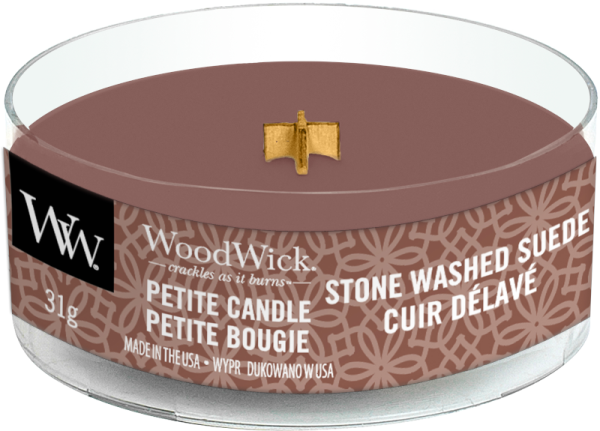 Stone Washed Suede Petite Candle von WoodWick