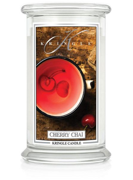 Cherry Chai 623g Kerze von Kringle Candle