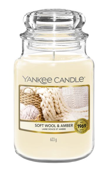 Soft Wool & Amber 623g Kerze von Yankee Candle
