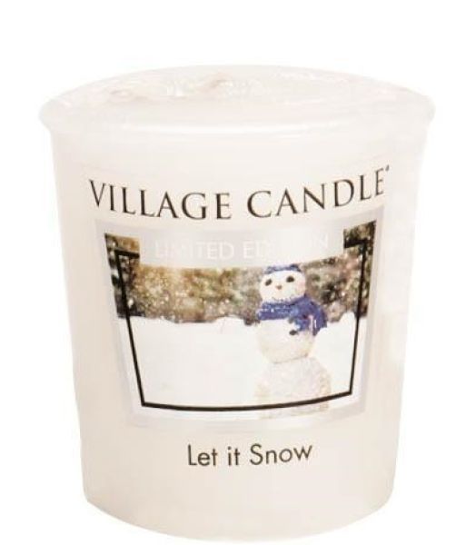 Village Candle Let It Snow Votivkerze