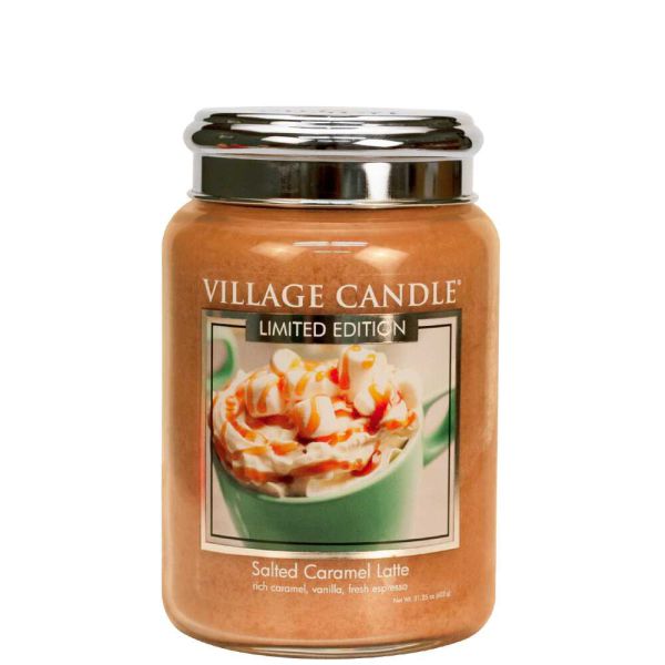 Village Candle Salted Caramel Latte 602g Kerze